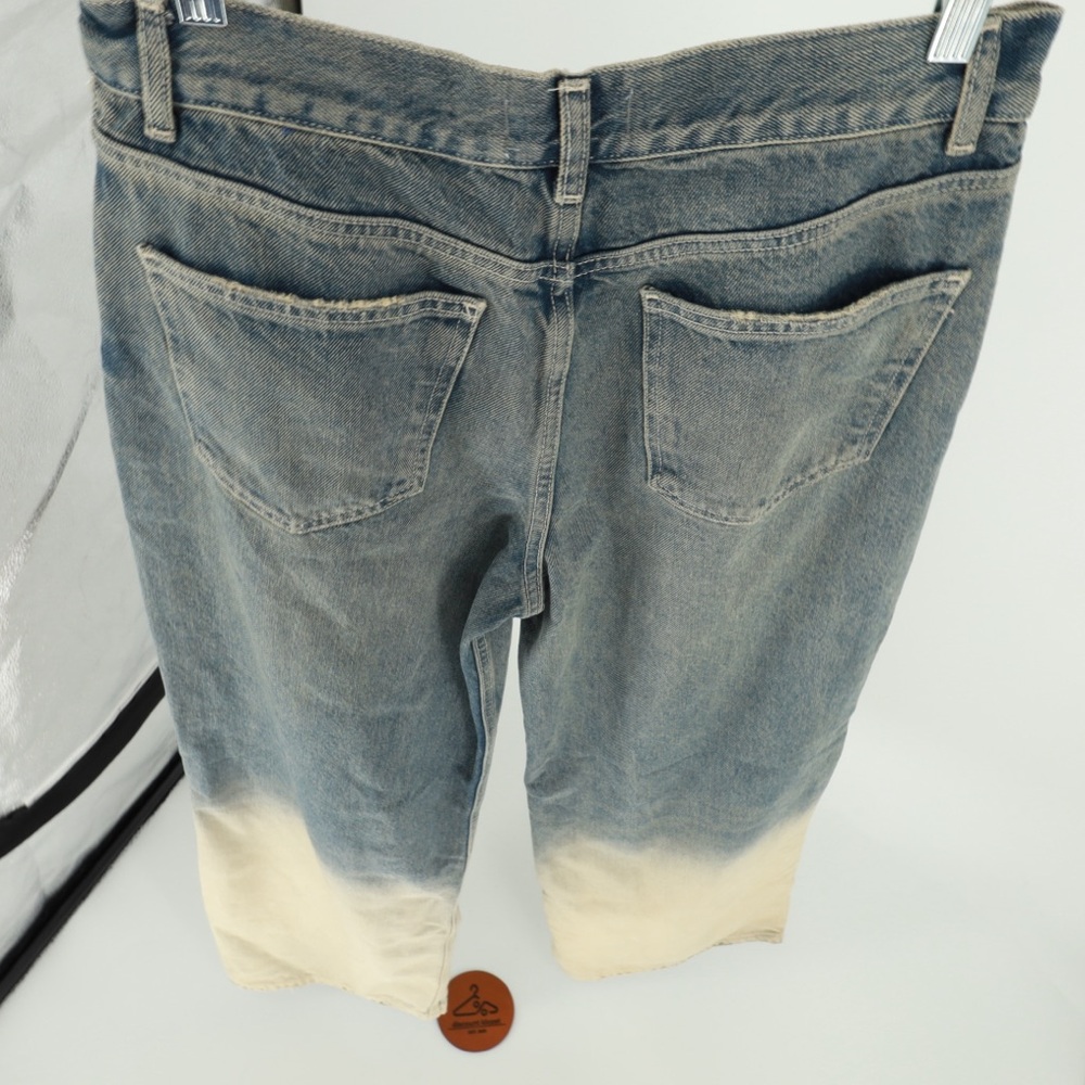 Zara Mid-Rise Wide Leg Ombré Jeans Size 6 NWOT - Picture 6 of 8